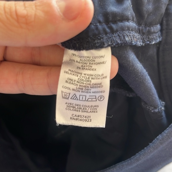 Loft Curvy Fit Riviera Slim Pant Navy Blue - Picture 4 of 4